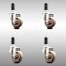 Service Caster 3 Inch 316SS High Temp Glass Filled Nylon 1-3/8 Inch Expanding Stem Caster Set SCC-SS316EX20S314-GFNSHT-138-4 - alternate 2